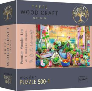 Trefl Puzzle Drewniane 500 elementów Domek na plaży Wood Craft 1