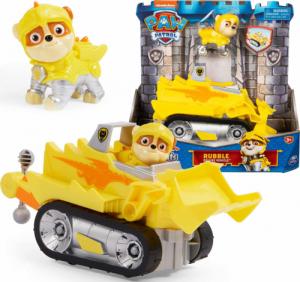 Spin Master Psi Patrol Rescue Knights Rycerze figurka Rubble i pojazd buldożer 1