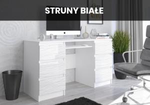 Biurko Mobene Modern N-32 Białe 140 cm x 50 cm 3