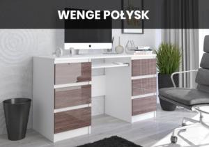 Biurko Mobene Modern N-32 Białe 140 cm x 50 cm 7