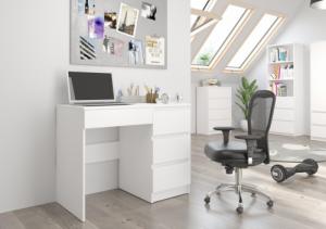 Biurko Mobene Modern N-34 Białe 96 cm x 50 cm 3