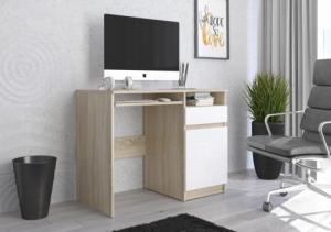 Biurko Mobene Modern Dąb Sonoma i biel 96 cm x 50 cm 2