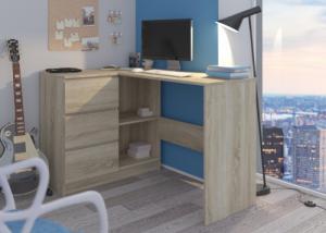 Biurko Mobene Modern N-4L Dąb Sonoma 112 cm x 88 cm 2