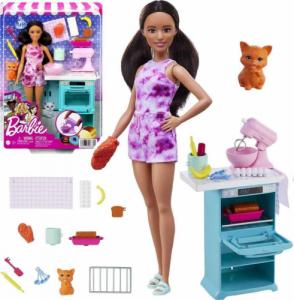 Lalka Barbie Barbie Kucharka z kotkiem (HCD44) 1