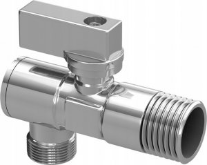 Hydroland ZAWÓR KĄT.KUL.1/2"-3/4" Z FILTREM I ROZETĄ H. // ZK.1/2-3/4.I.F.R 2