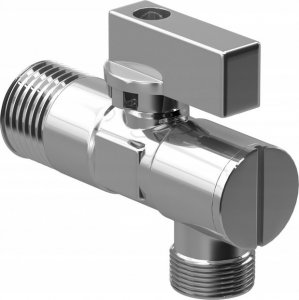 Hydroland ZAWÓR KĄT.KUL.1/2"-3/4" Z FILTREM I ROZETĄ H. // ZK.1/2-3/4.I.F.R 3