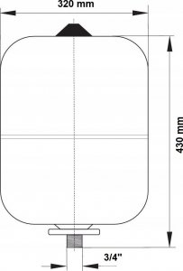 Hydroland Naczynie przeponowe do c.w.u. IBAIONDO 8l (NP.CWU.08.IB) 5