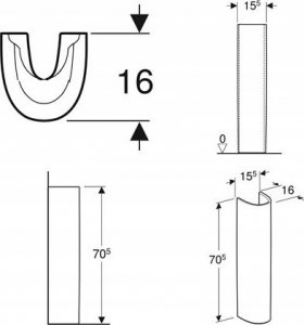 Cersanit 77001000 POSTUMENT UMYWALKOWY IDOL // CE.KOID.PPU 2