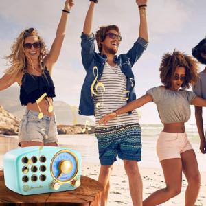 Radio Feegar Feegar Retro Radio Kuchenne Bluetooth 4.2 Vintage 5
