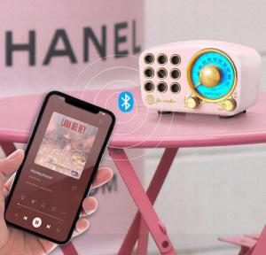 Radio Feegar Feegar Retro Radio Kuchenne Bt 4.2 Vintage Aux 3