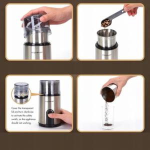 Młynek do kawy Aigostar  Elektryczny Młynek Do Kawy Aigostar Otto 200W 75g 2