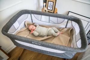 MoMi Łóżeczko Dostawne Turystyczne 4w1 Smart Bed 5