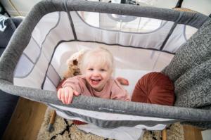 MoMi Łóżeczko Dostawne Turystyczne 4w1 Smart Bed 6