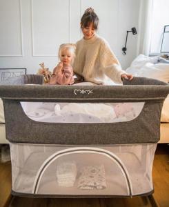 MoMi Łóżeczko Dostawne Turystyczne 4w1 Smart Bed 10