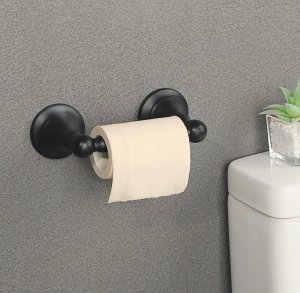 Hansgrohe Uchwyt na papier toaletowy z półką, czarny matowy 4