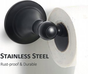 Hansgrohe Uchwyt na papier toaletowy z półką, czarny matowy 5