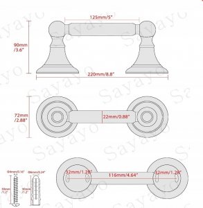 Hansgrohe Uchwyt na papier toaletowy z półką, czarny matowy 8