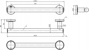 Hansgrohe Uchwyt Logis Universal 345 2