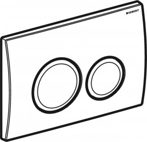 Przycisk spłukujący Geberit Przycisk uruchamiający Geberit Delta20, przedni, chrom błyszczący [1/10/180] 3