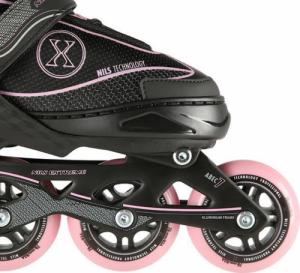 Rolki Nils Extreme NA11008 rekreacyjne regulowane czarne r. 35-38 6
