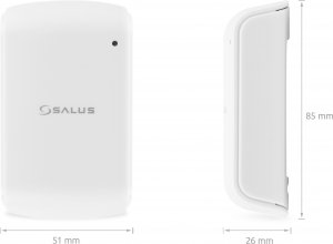 Salus Bezprzewodowy, natynkowy, czujnik tem.sieci ZigBee, 2xAA, BIAŁY 4