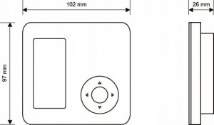 Euroster Przewodowy, dobowy regulator temperatury e4020 5