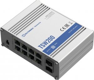Switch Teltonika Teltonika Ethernet Switch TSW200 10/100/1000 Mbps (RJ-45), Unmanaged, Desktop, Ethernet LAN (RJ-45) ports 8 1