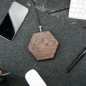 Ładowarka BeWood Slim Hexagon Indukcyjna 1x USB-C 7