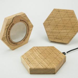 Ładowarka BeWood Slim Hexagon Indukcyjna 1x USB-C 6