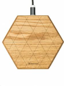 Ładowarka BeWood Slim Hexagon Indukcyjna 1x USB-C 7