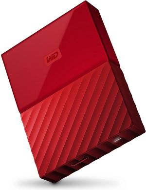 Dysk zewnętrzny HDD WD HDD My Passport 1 TB Czerwony (WDBYNN0010BRD-WESN) 1