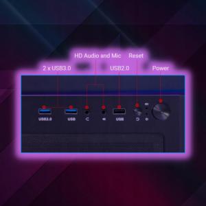 Komputer Aerocool Gaming Aerocool Cosmo Tower Intel Core i7 GeForce GTX 1050 Ti 16GB DDR3 740GB HDD + SSD Windows 10 Pro 8