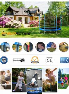 Trampolina ogrodowa SunActive TR 8FT-2 z siatką wewnętrzną 8 FT 252 cm 13