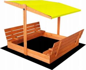 SunWood Piaskownica Drewniana Daszkiem Zamykana 140 Kolory 12