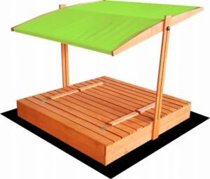 SunWood Piaskownica Drewniana Daszkiem Zamykana 140 Kolory 7
