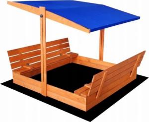 SunWood Piaskownica Drewniana Daszkiem Zamykana 140 Kolory 10