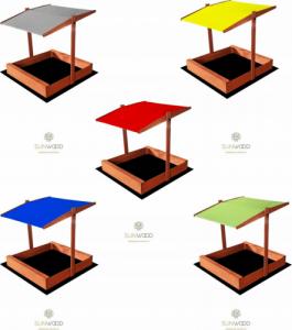 SunWood PIASKOWNICA DREWNIANA IMPREGNOWANA DASZKIEM KOLORY 6