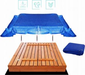 SunWood PIASKOWNICA DREWNIANA IMPREGNOWANA SKŁADANA 140 10