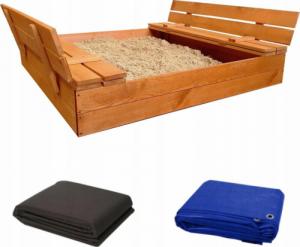 SunWood Piaskownica Impregnowana Drewniana Zamykana 2