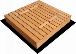 SunWood Piaskownica Impregnowana Drewniana Zamykana 6