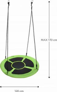 Huśtawka SunActive Huśtawka Bocianie Gniazdo Ogrodowa 120CM XXL 13