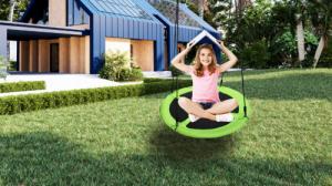 Huśtawka SunActive Huśtawka Bocianie Gniazdo Ogrodowa 120CM XXL 7