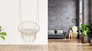 SunActive Fotel Huśtawka Wisząca Gniazdo Ogrodowy PODUSZKA 2