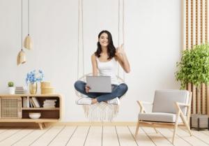 SunActive Fotel Huśtawka Wisząca Gniazdo Ogrodowy PODUSZKA 5