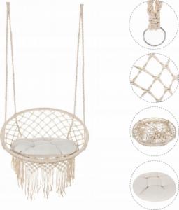 SunActive Fotel Huśtawka Wisząca Gniazdo Ogrodowy PODUSZKA 6