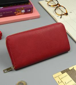 Podłużny portfel damski typu piórnik ze złotymi okuciami NoSize 2