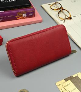 Podłużny portfel damski typu piórnik ze złotymi okuciami NoSize 3