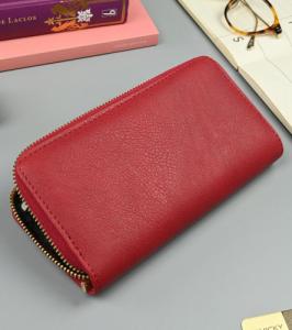 Podłużny portfel damski typu piórnik ze złotymi okuciami NoSize 4