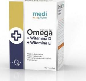 WELLMEDICA Medi Pharm Omega + Witamina D+ Witamina E 60 kaps. 1