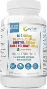 WISH Wish Modulator Forte B12 B6 Biotyna Kwas Foliowy 1